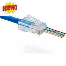 FTT6-118 Φις UTP CAT6e  Pass Through RJ45 (50τεμ)